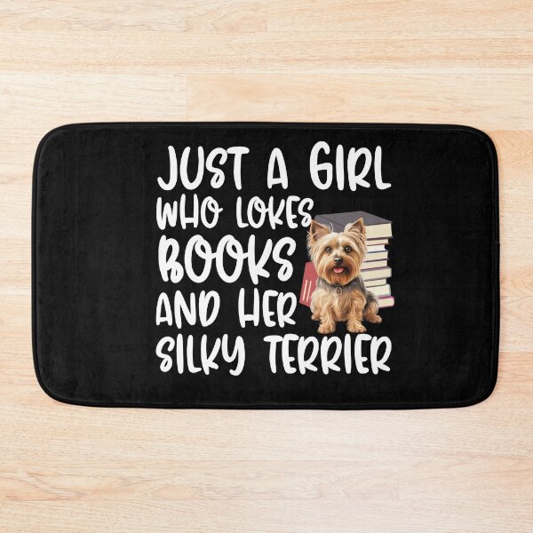 Item preview, Just A Girl Who Loves Books And Her Silky Terrier designed and sold by TheAnimalZ00.