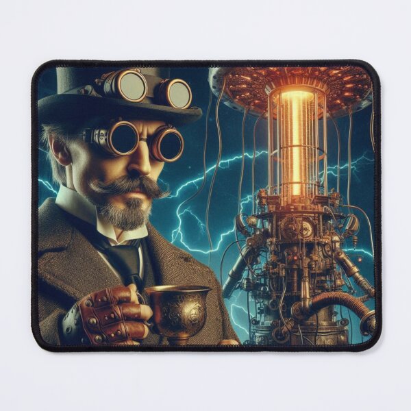 Item preview, Steampunk nikola tesla designed and sold by sevenmountains.