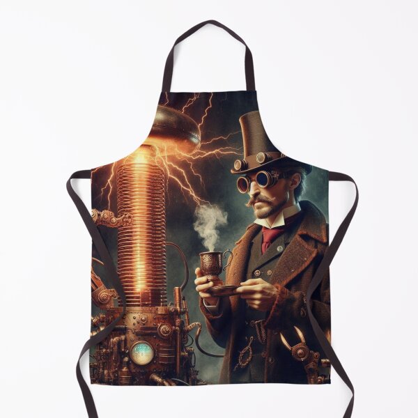 Item preview,  Steampunk nikola tesla designed and sold by sevenmountains.