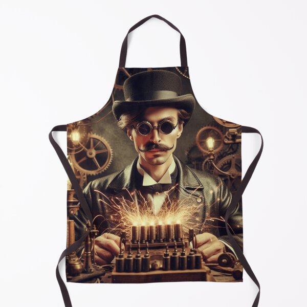 Item preview,  Steampunk nikola tesla designed and sold by sevenmountains.