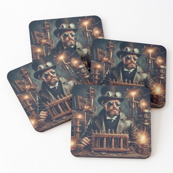 Item preview, Steampunk nikola tesla designed and sold by sevenmountains.