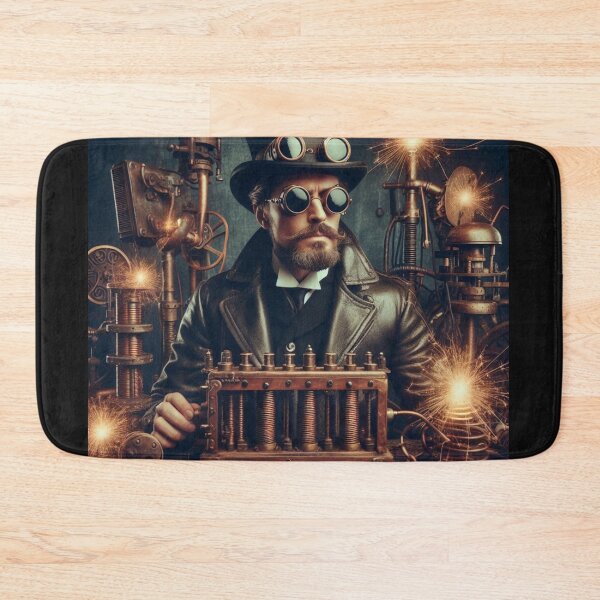 Item preview, Steampunk nikola tesla designed and sold by sevenmountains.