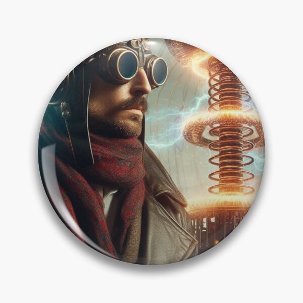 Item preview, Steampunk nikola tesla designed and sold by sevenmountains.