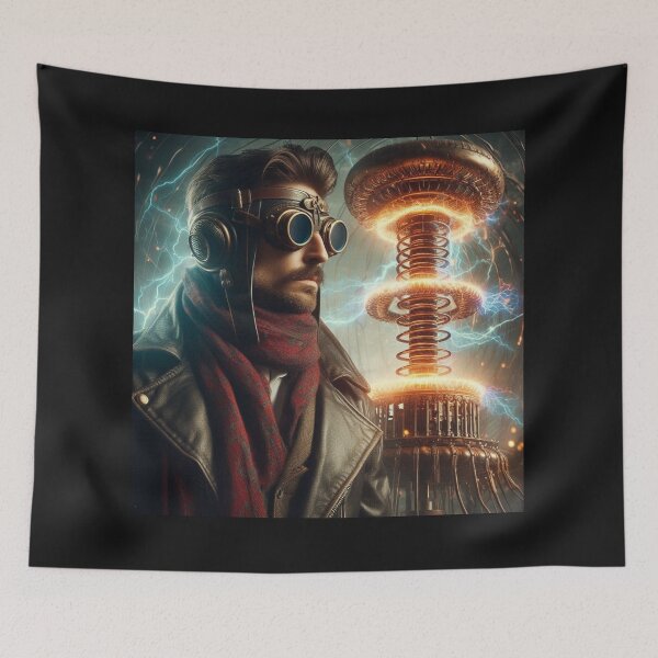 Item preview, Steampunk nikola tesla designed and sold by sevenmountains.