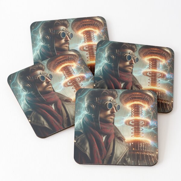 Item preview, Steampunk nikola tesla designed and sold by sevenmountains.