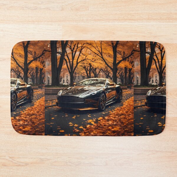 Item preview, Black Aston Martin DBS In Autumn Park  designed and sold by RevUpDesign.