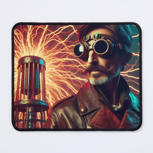Item preview, Steampunk nikola tesla designed and sold by sevenmountains.
