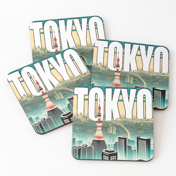 Item preview, Tokyo Skyline Illustration Travel Art designed and sold by jessephotoart.