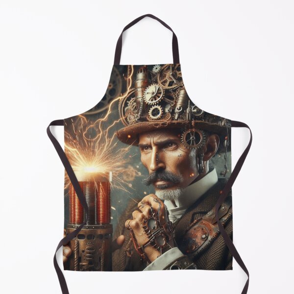 Item preview, Steampunk nikola tesla designed and sold by sevenmountains.
