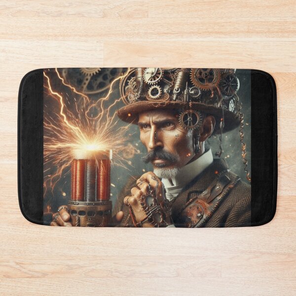 Item preview, Steampunk nikola tesla designed and sold by sevenmountains.