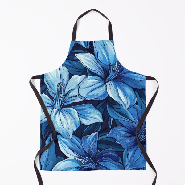 Item preview, Blue Lily Floral Pattern designed and sold by brandway.
