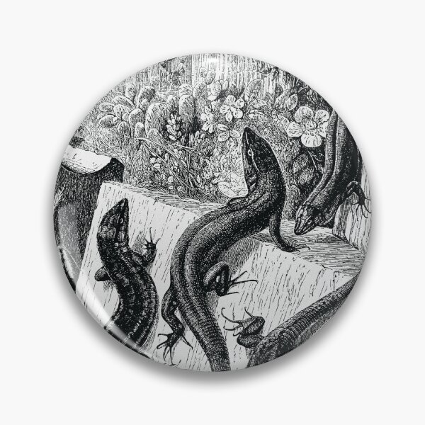 Item preview, Wall Lizards Line Art Illustration designed and sold by globbs.