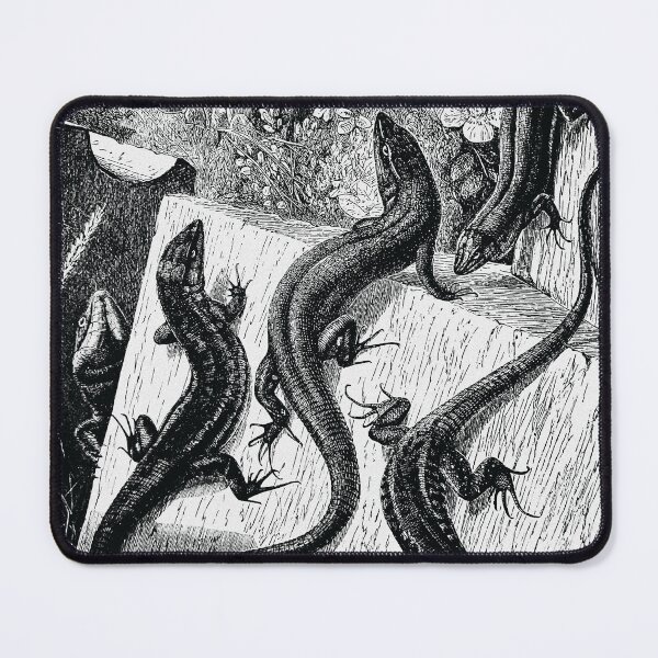 Item preview, Wall Lizards Line Art Illustration designed and sold by globbs.
