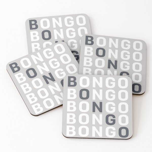 Item preview, Five by five block text BONGO designed and sold by LocalOddball.
