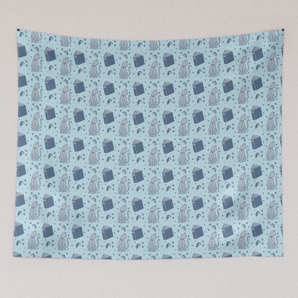 Item preview, Cats Books and Dreams Pattern designed and sold by StoryForge.
