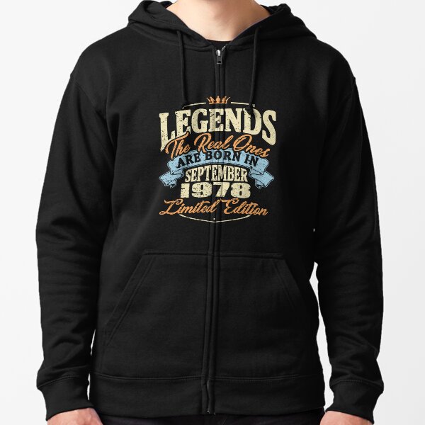 Real Legends are Born in September Mens Sweatshirt