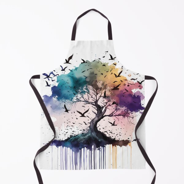 Item preview, Grunge Watercolor Tree of Life With Paint Drips and Splatters designed and sold by StephanieWard.