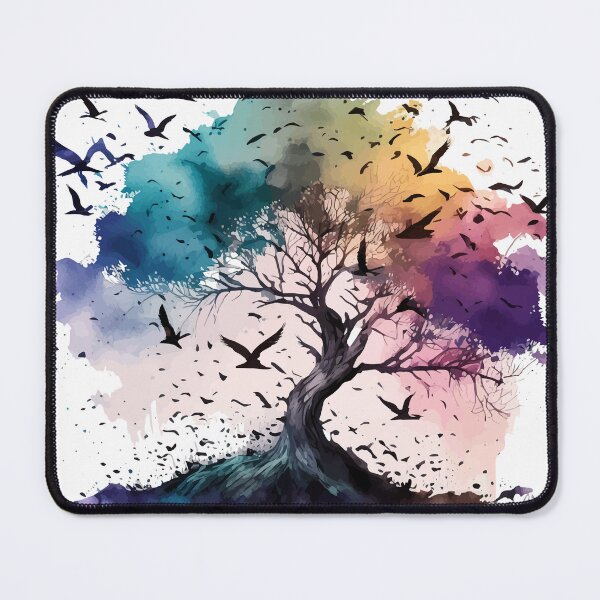 Item preview, Grunge Watercolor Tree of Life With Paint Drips and Splatters designed and sold by StephanieWard.