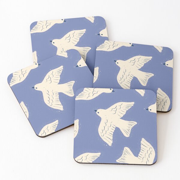 Item preview, White Abstract Bird on a Purple Background  designed and sold by Karakhan.