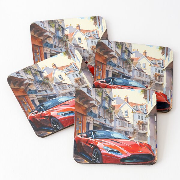 Item preview, Red Aston Martin DB11 In Charming Village designed and sold by RevUpDesign.