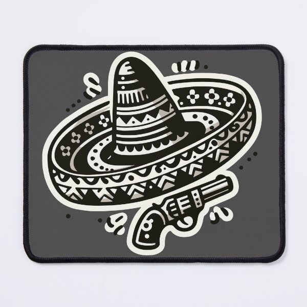 Item preview, Rebellious Riviera: A Striking Sombrero & Pistol, Mexican Frontier Spirit designed and sold by Edgar Ramirez.