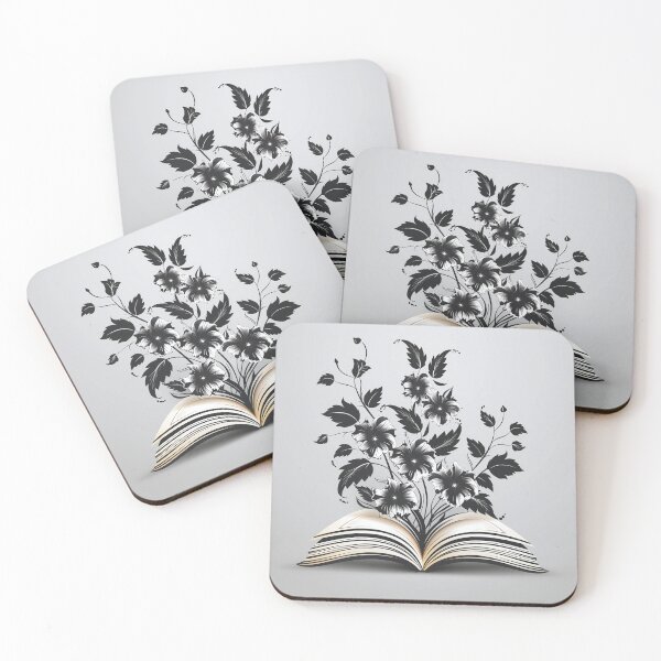 Item preview, Flowers growing from book designed and sold by ART ATTACK ZONE.