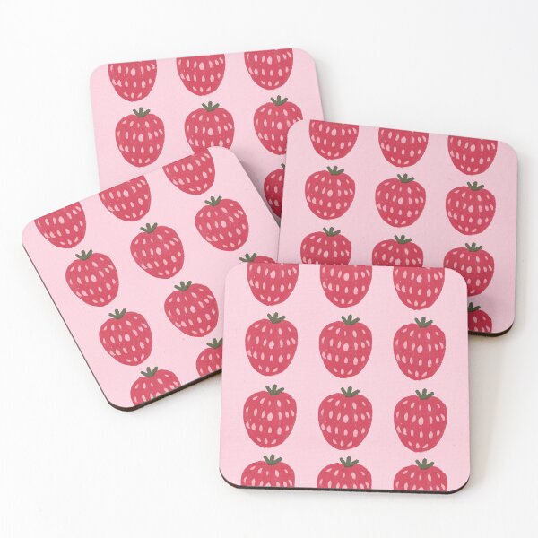 Item preview, Cute Strawberry Pattern on a Pink Background  designed and sold by Karakhan.