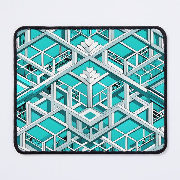 Item preview, Trellis Turquoise and white patterns designed and sold by BlackCatspet1.