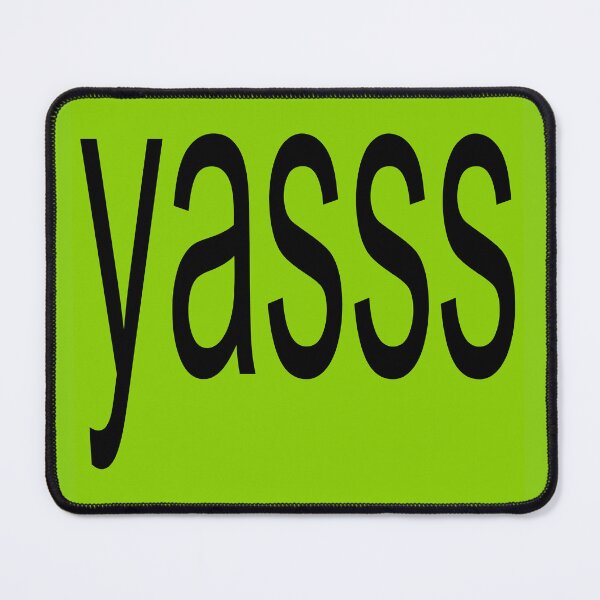 Item preview, Yasss brat parody sticker designed and sold by ellanely.