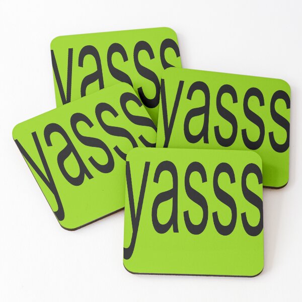Item preview, Yasss brat parody sticker designed and sold by ellanely.