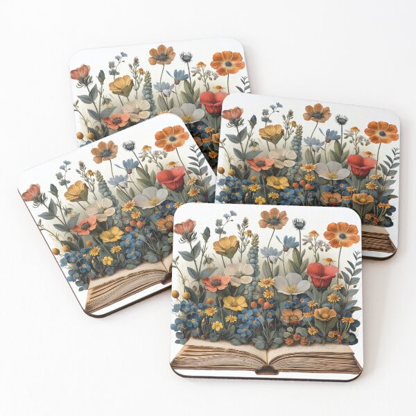 Item preview, Colorful Flowers growing from book designed and sold by ART ATTACK ZONE.