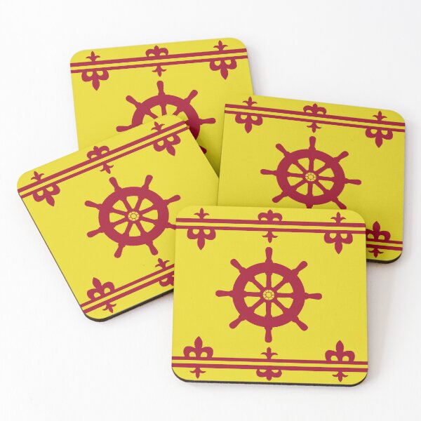 Item preview, Ship Steering Wheel Scottish Royal Banner ('chuibhle stiùiridh na luinge' bratach rìoghail na h-Alba) designed and sold by JonathanR1994.