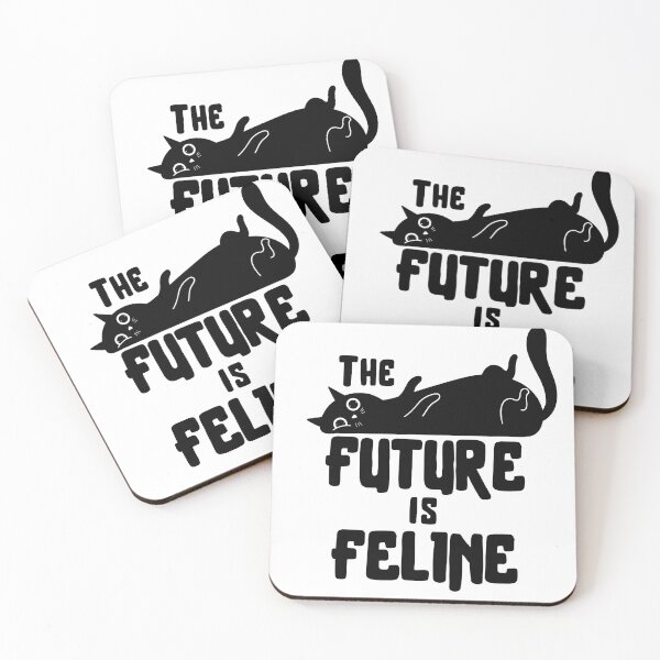 Item preview, The Future is Feline Black Cat designed and sold by StanchionZine.