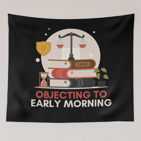 Item preview, Objecting to early mornings: law school coffee  designed and sold by NoetherSym.
