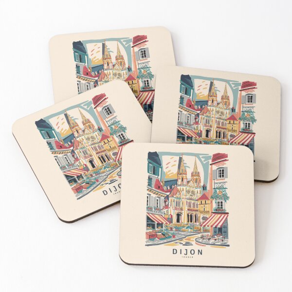 Item preview, Vibrant Dijon: Artistic Cityscape designed and sold by CARRAANN.