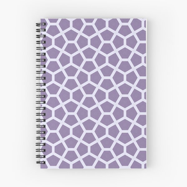 Item preview, Aesthetic Purple and white pentagon mesh pattern designed and sold by OwlWorks.