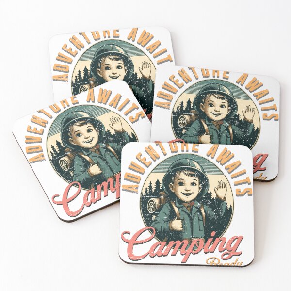 Item preview, Adventure Awaits, Camping Ready - Camping Adventure designed and sold by VibePrintStudio.