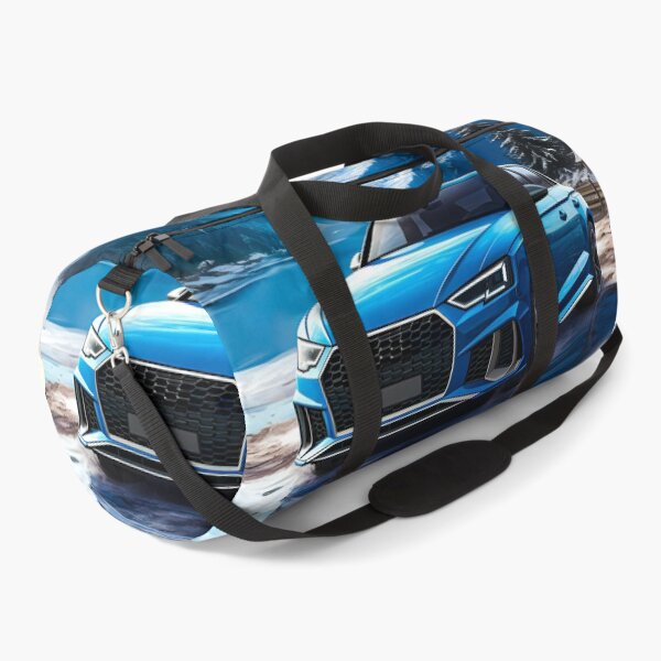 Item preview, Blue Audi RS Quattro In Alpine Winter, Sports Sedan In Mountains designed and sold by RevUpDesign.