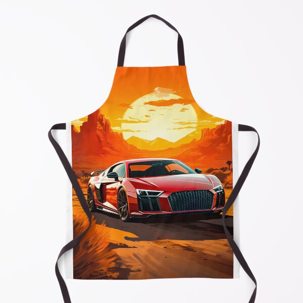 Item preview, Red Audi R8 Quattro In The Canyon At Sunset, Vibrant Desert Dusk Sports Car  designed and sold by RevUpDesign.