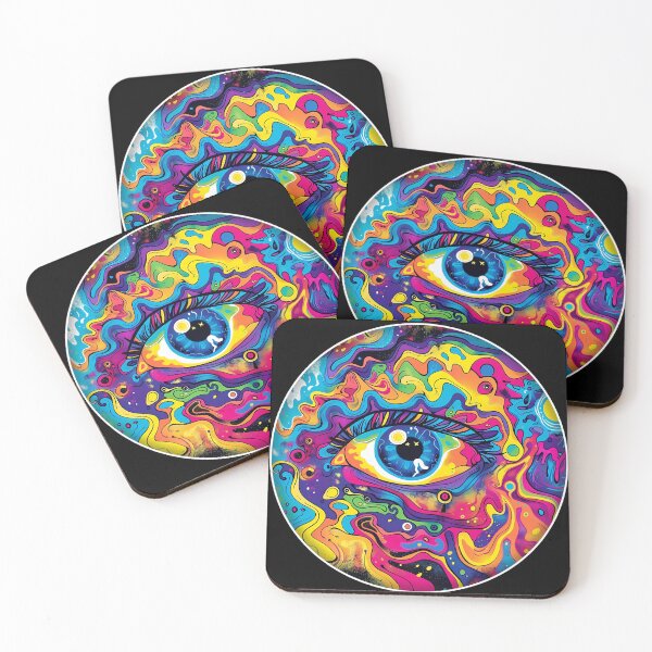 Item preview, Trippy Psychedelic Eye in Vivid Colors designed and sold by meshhead.