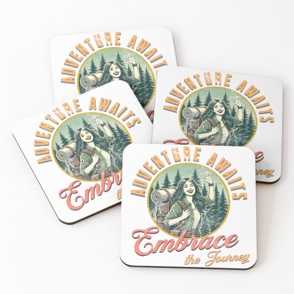 Item preview,  Adventure Awaits, Embrace the Journey - Camping Adventure designed and sold by VibePrintStudio.
