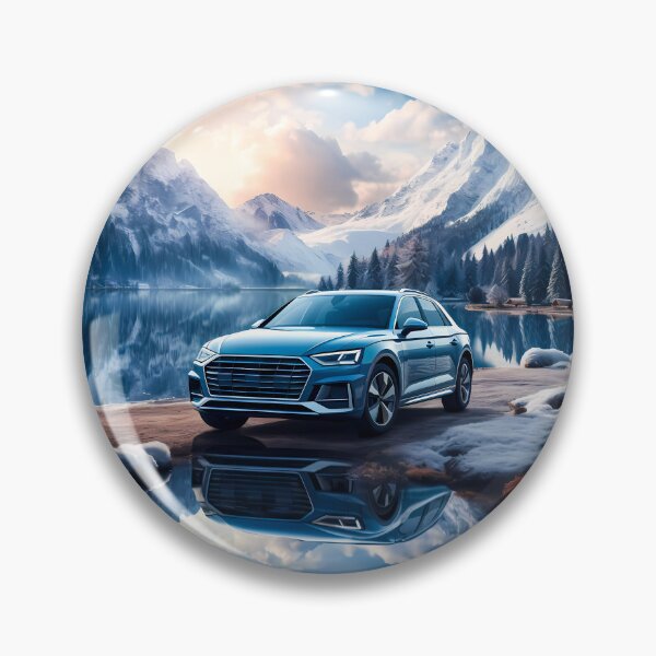 Item preview, Blue Audi A4 Allroad Quattro In Alpine Winter, Combi In Mountains designed and sold by RevUpDesign.