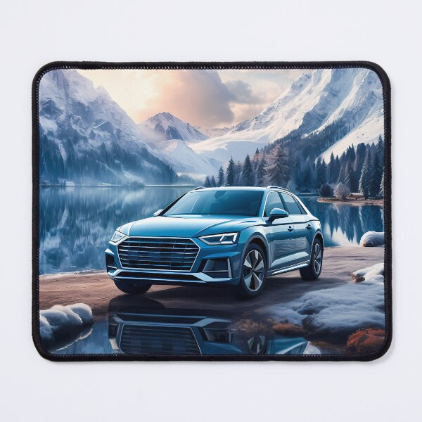 Item preview, Blue Audi A4 Allroad Quattro In Alpine Winter, Combi In Mountains designed and sold by RevUpDesign.