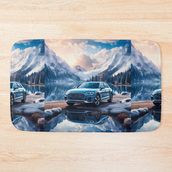 Item preview, Blue Audi A4 Allroad Quattro In Alpine Winter, Combi In Mountains designed and sold by RevUpDesign.