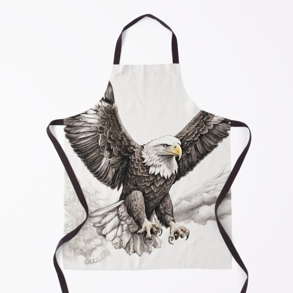 Item preview, Pencil drawn Bald Eagla High Quality Black and White Design designed and sold by Pencil-Art.