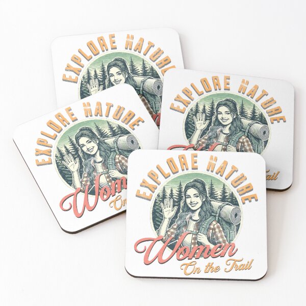 Item preview, Explore Nature Women on the Trail - Camping Adventure designed and sold by VibePrintStudio.