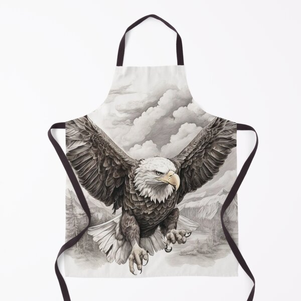Item preview, Pencil drawn Bald Eagla High Quality Black and White Design designed and sold by Pencil-Art.