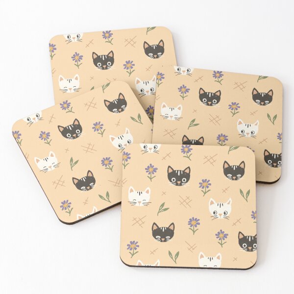 Item preview, Cat Faces and Flowers designed and sold by ohjessmarie.