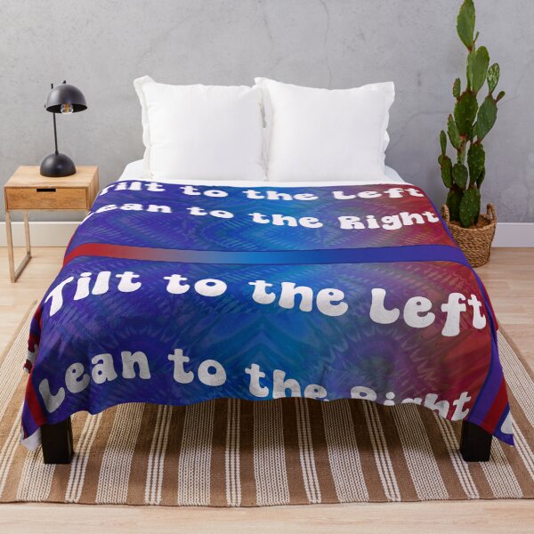Item preview, Tilt to the left Lean to the Right red and blue tie dye designed and sold by AuroraXGreen.