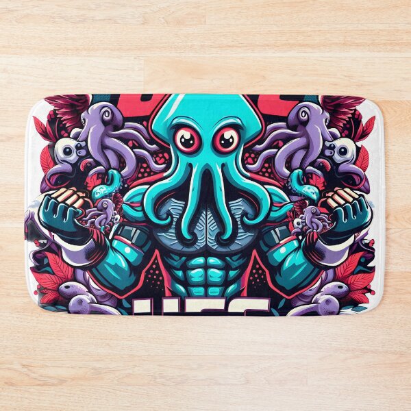 Item preview, Squid Warrior's Epic Showdown: Combat Ink Unleashed designed and sold by OctagonShots.